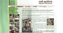 Desktop Screenshot of cre-active-tapisserie.com